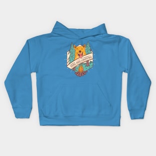 Dogs and Campfire Kids Hoodie